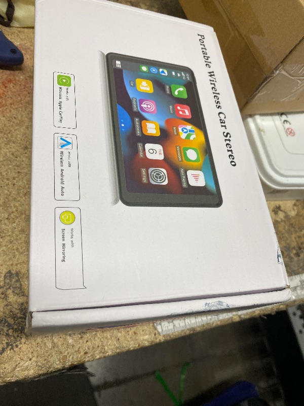 Photo 1 of ?Hieha? 2025 Wireless Portable Carplay and Android Auto, Carplay Screen for Car with Mirror Link/AUX/FM,7" Touchscreen Bluetooth 5.0, Marine Stereos for All Vehicles