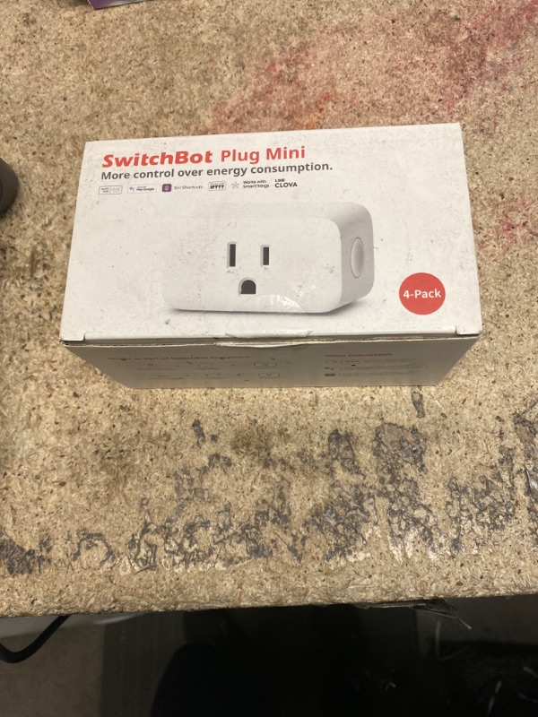 Photo 1 of ?2025 New? SwitchBot Smart Plug Mini 15A(4 Pack), Energy Monitor, Smart Home WiFi(2.4GHz) & Bluetooth Outlet, Compatible with Alexa & Google Home, APP Remote Control & Timer Function, No Hub Required