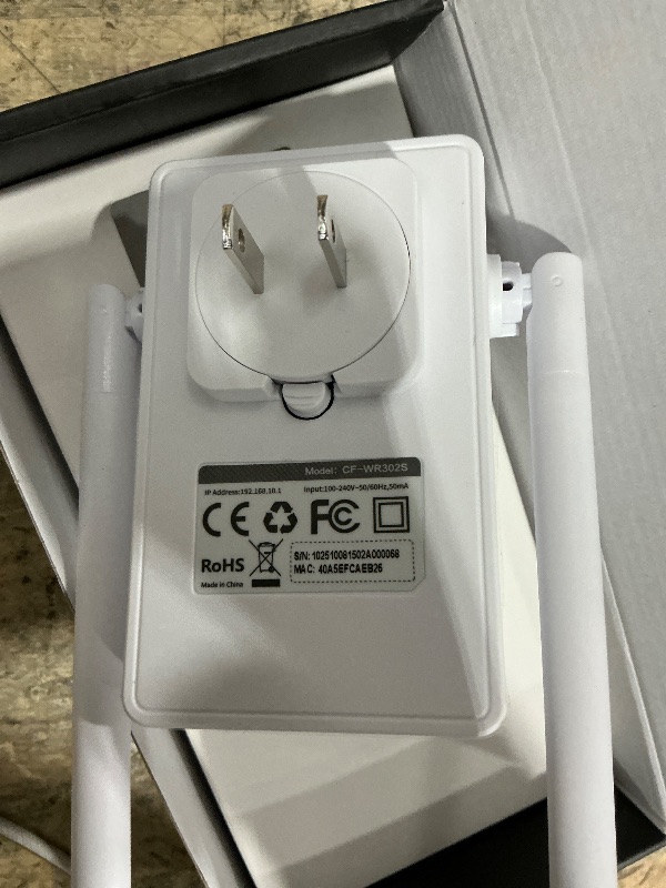 Photo 1 of 2026 WiFi Extender Signal Booster, New Gen Internet Booster for Home, 4X Faster, Covers up to 10,000 sq.ft, Wi-Fi Repeater with Ethernet Port, Wireless Long Range Amplifier, Easy Setup (White)