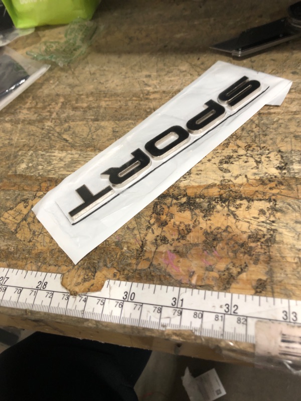 Photo 1 of 1 PCS New 3D Zinc Alloy Chrome Limited Sport Emblem Lettering Tailgate Boot Lid Emblem Badge Especially for SUV Sport Car.(Black)