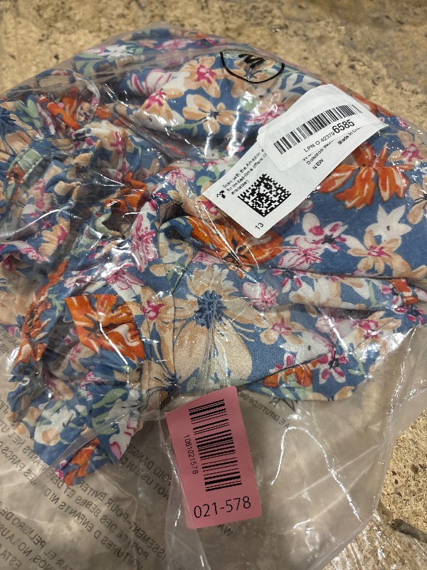 Photo 1 of ***POSSIBLY RUNS SMALL** Biucly Women's 2025 Spring Casual Bohemian Clothes Floral Print Long Sleeve Tops Loose V Neck Button Down Shirt Flowy Peasant Blouses for Women,US 8-10(M),Flower Sky Blue