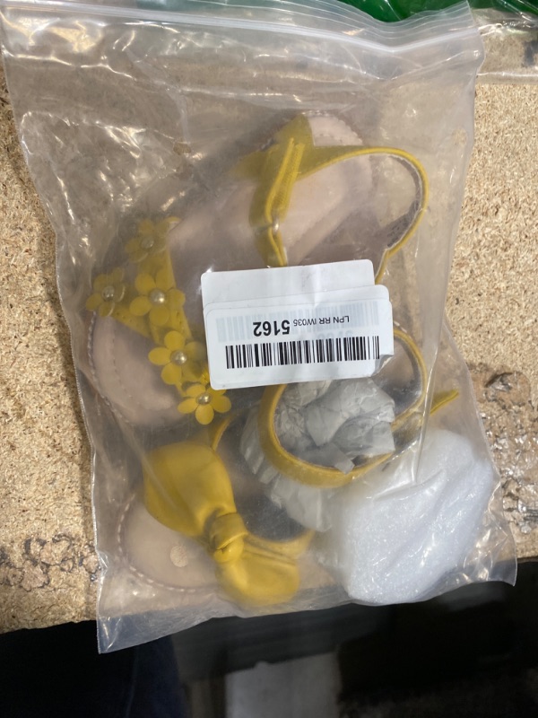 Photo 1 of **SEE NOTES***THEE BRON Toddler Girls Wedding Princess Sandals– Comfortable Sparkly Shoes for Festive Dress-Up(TB503 Toddler,Yellow/6M)