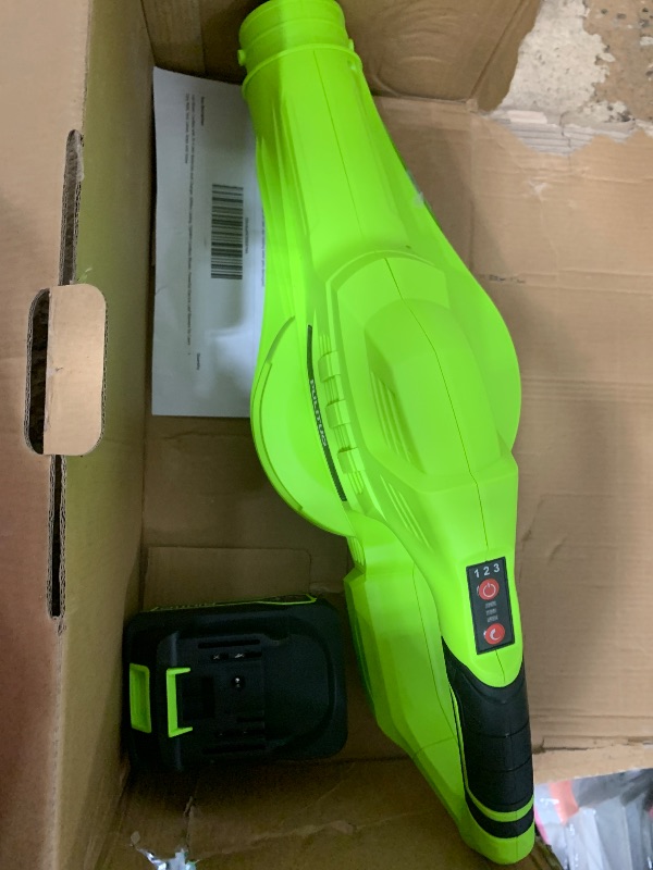 Photo 1 of ***SEE NOTES***Leaf Blower Cordless with 2X 4.0Ah Batteries and Charger, 60Mins Lasting 150MPH Lightweight Cordless Blower, Small Electric Leaf Blowers for Lawn Care, Patio, Yard, Leaves, Grass and Snow