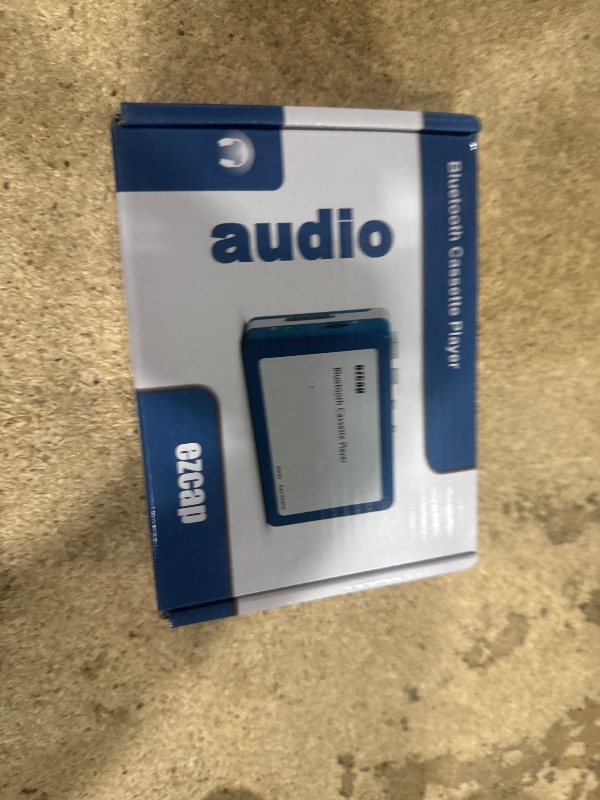 Photo 1 of **FOR PARTS/ DOESN'T FUNCTION PROPERLY**** Ezcap Bluetooth Cassette Player, Walkman Tape Player with 3.5mm Jack Headphone and Speaker, Auto Reverse Function, USB Power/AA Battery Power