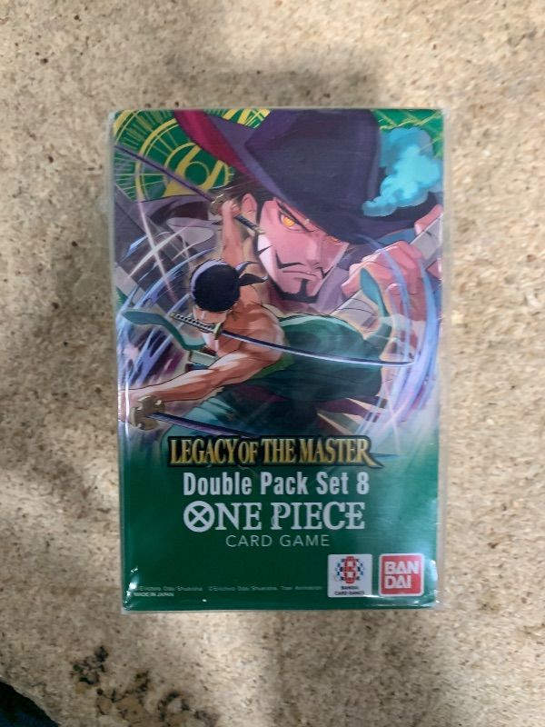 Photo 1 of ***MISSING PIECES**** BANDAI One Piece TCG: Legacy of The Master Double Pack Set Vol. 08 (DP-08) - 2 Packs