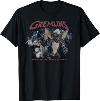 Photo 1 of ***ODOR (LAUNDRY SOAP) *** Gremlins Lightning Storm Portrait T-Shirt SIZE: 2XL