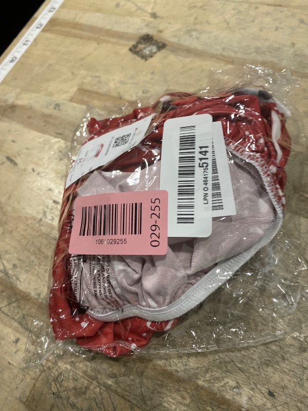 Photo 2 of HUISEFOR Santa Claus Rectangular Stool Covers 2 Piece Set Breathable Barstool Covers Slipcovers Christmas Foot Stool Cover with Elastic Edge Gift for Holiday