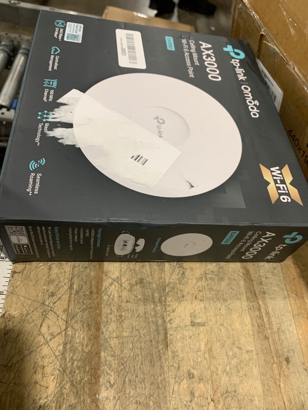 Photo 1 of ***(MISSING MOUNT)***TP-Link EAP650 Ultra-Slim Wireless Access Point | Omada True WiFi 6 AX3000 | DC Adapter Included | Mesh, Seamless Roaming, WPA3, MU-MIMO | Remote & App Control | PoE+ Powered | Multi Control Options