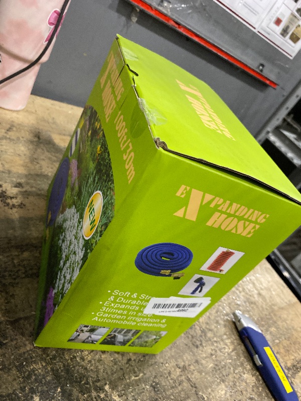 Photo 1 of 100 ft Garden Hose - Heavy Duty Water Hose with 10 Function Spray Nozzle & 3/4" Brass Connectors - 2025 New Upgrade Leakproof Lightweight, No Kink, Flexible Garden Hoses