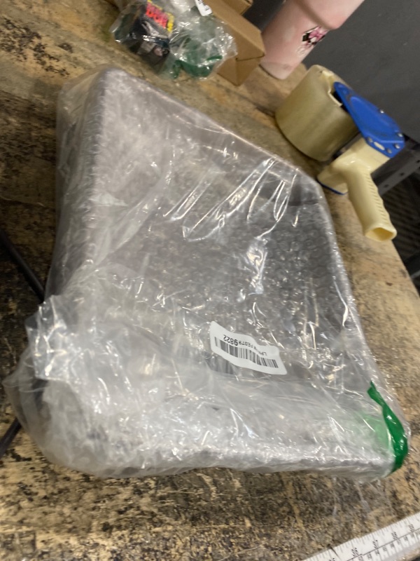 Photo 1 of 11 Inch Baking Sheets Pan Nonstick Set of 2, Walooza Cookie Sheet Replacement Toaster Oven Tray, Deep Size 2 inch Bakeware, Non Toxic & Heavy Duty & Easy Clean