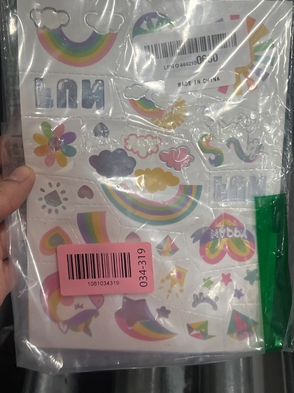 Photo 1 of 118 PCS Kids Tattoos Temporary for Girls,Unicorn Tattoos for Kids Rainbow Crown Princess Tattoos Stickers, Girls Unicorn Party Decorations Favor Birthday Supplies Christmas Stocking Stuffers