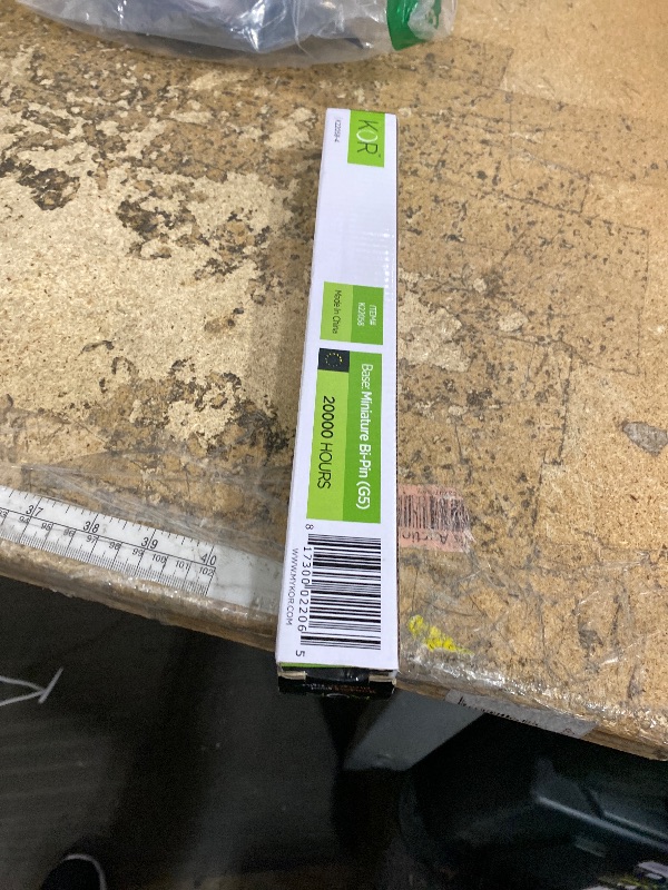 Photo 1 of (Pack of 4) LED Direct Replacement F8T5/WW - T5 - 5 Watt - 12" - 500 Lumens - Super Long Life Light Bulbs - by KOR (Warm White (3000K))