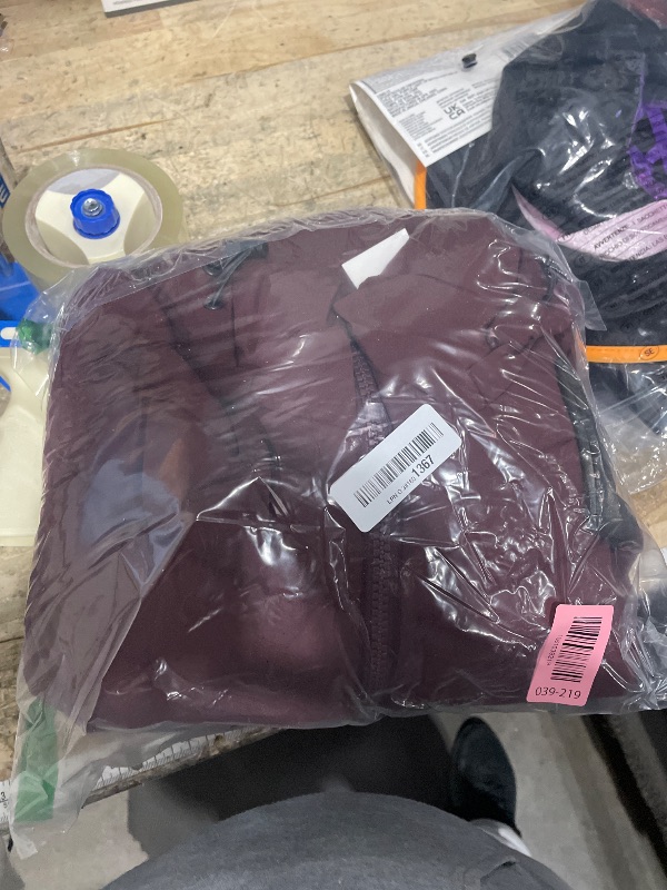 Photo 1 of ROYAL MATRIX Packbale Puffer Jacket for Women Lightweight Puffy Jacket Winter Quilted Puffer Coat Wine,L