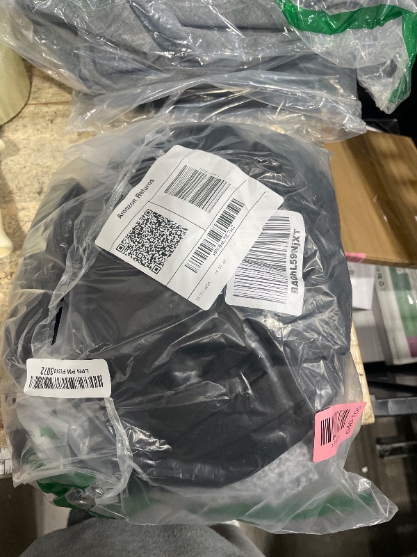 Photo 2 of LUSHVIDA 2 Packs Vinyl Card Tablecloth with Flannel Backing 34x34 inch - Waterproof Plastic Picnic Table Cover for Square Folding Table Cloth with Elastic Corners, Black