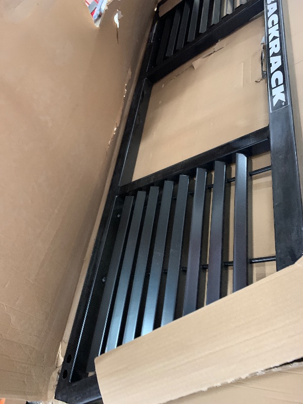 Photo 1 of RealTruck BACKRACK Half Louvered Rack Frame Only | Black, No Drill | 148LV | 2001-2025 Chevrolet/GMC Silverado/Sierra 2500/3500HD; 2017-2025 Dodge RAM 1500/2500/3500; 2004-2025 Nissan Titan & Others