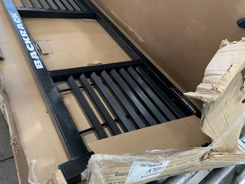 Photo 1 of RealTruck BACKRACK Half Louvered Rack Frame Only | Black, No Drill | 148LV | 2001-2025 Chevrolet/GMC Silverado/Sierra 2500/3500HD; 2017-2025 Dodge RAM 1500/2500/3500; 2004-2025 Nissan Titan & Others