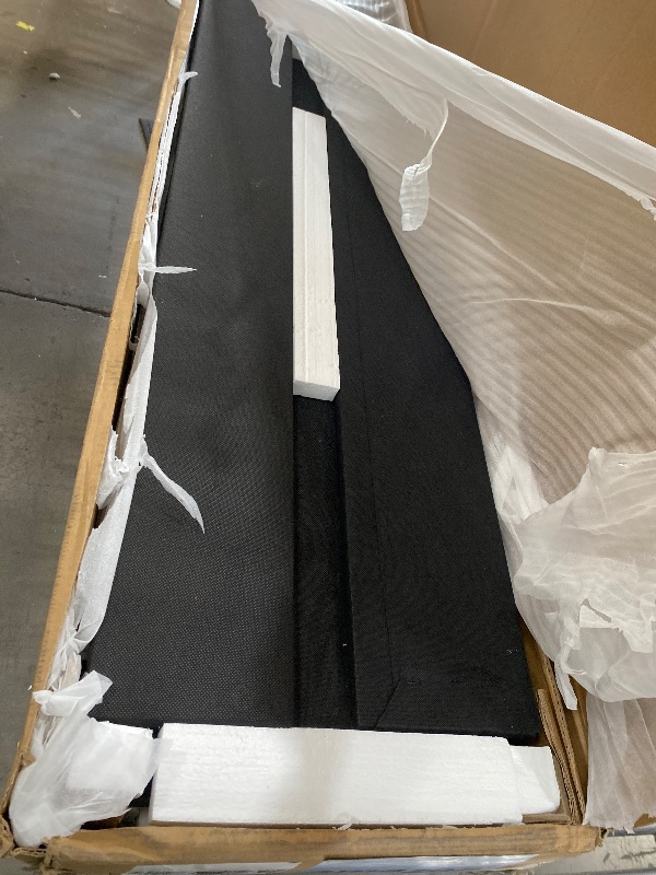 Photo 1 of (bottom frame, box 1) Favfurish Twin Size Daybed with Trundle Upholstered Day Bed Frame with Button Tufted Backrest and Nailhead Decorated Armrest for Living Room Bedroom,No Box Spring Needed,Dark Grey