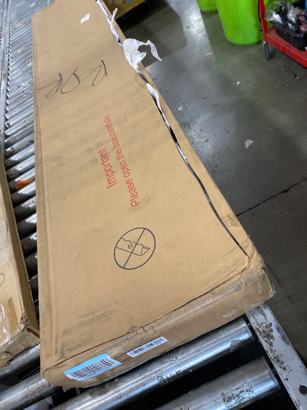 Photo 1 of (bottom frame, box 1) Favfurish Twin Size Daybed with Trundle Upholstered Day Bed Frame with Button Tufted Backrest and Nailhead Decorated Armrest for Living Room Bedroom,No Box Spring Needed,Dark Grey