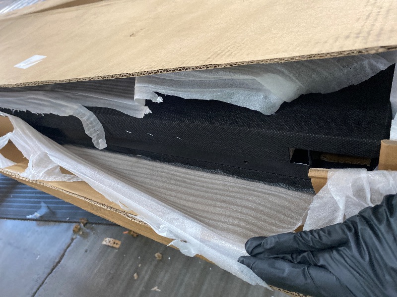 Photo 1 of (bottom frame, box 1) Favfurish Twin Size Daybed with Trundle Upholstered Day Bed Frame with Button Tufted Backrest and Nailhead Decorated Armrest for Living Room Bedroom,No Box Spring Needed,Dark Grey