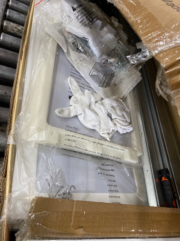 Photo 1 of 1 OF 2
YOPTO 8x12FT Outdoor Storage Shed,XL Heavy-Duty Metal Shed W/Window & Floor Frame,Garden Tool House W/ 4 Air Vents,Dual Sliding Hinged Door & Sloped Roof,for Backyard,Patio,Lawn,Grey