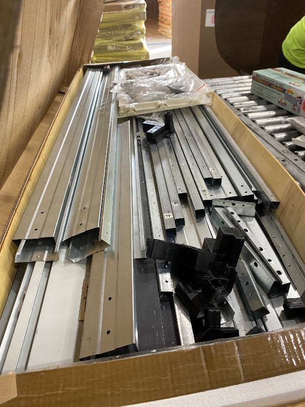 Photo 1 of 1 OF 2
YOPTO 8x12FT Outdoor Storage Shed,XL Heavy-Duty Metal Shed W/Window & Floor Frame,Garden Tool House W/ 4 Air Vents,Dual Sliding Hinged Door & Sloped Roof,for Backyard,Patio,Lawn,Grey