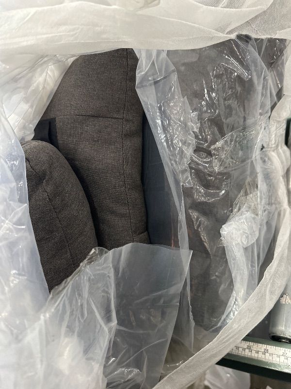 Photo 1 of Vipbear 71" Convertible Futon Sofa Bed,Linen Fabric Futon Couch with Detachable Cushion,Adjustable Backrest & Armrest,Modern Loveseat Sleeper Recliner for Living Room,Office,Apartment,Dark Grey