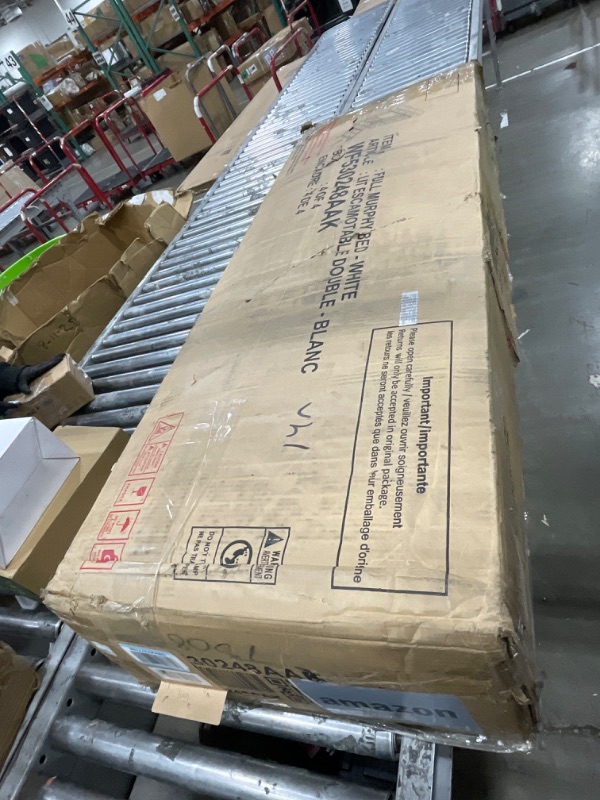 Photo 1 of ***MISSING BOXES***White Wood Frame Full Size Murphy Bed with Shelves, Drawers, Lockers and Wardrobes