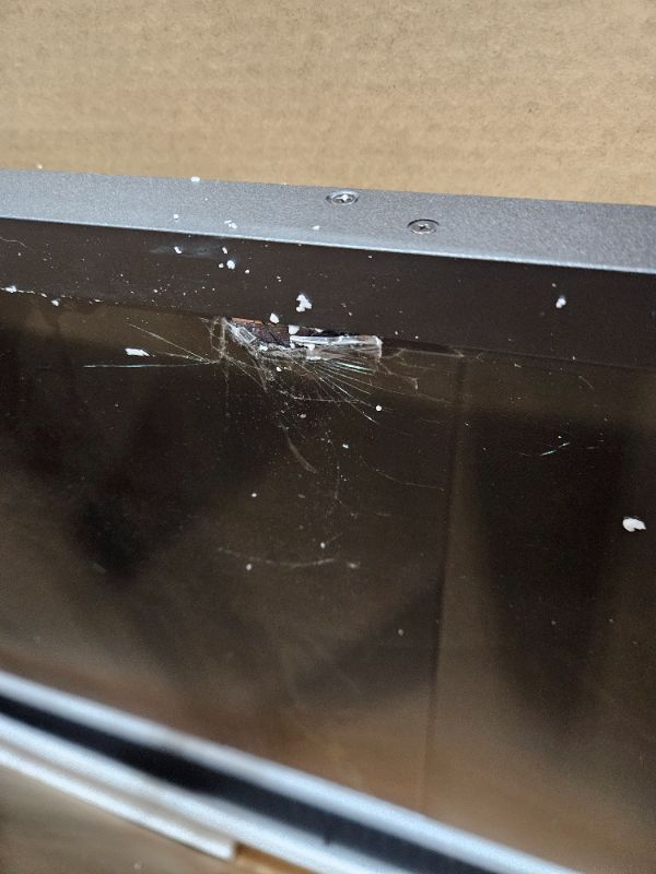 Photo 1 of ** Broken screen, for parts only, final sale ***  Roku Smart TV – 75-Inch Pro Series 4K QLED RokuTV with Backlit Roku Voice Remote Pro, Dolby Vision IQ, 120Hz Refresh Rate – Live Local News, Sports, Gaming