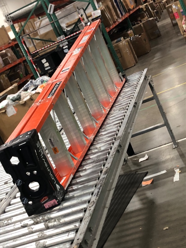 Photo 1 of Louisville Ladder 8-Foot Fiberglass Step Ladder, 375-Pound Load Capacity, Type IAA, FS1408HD