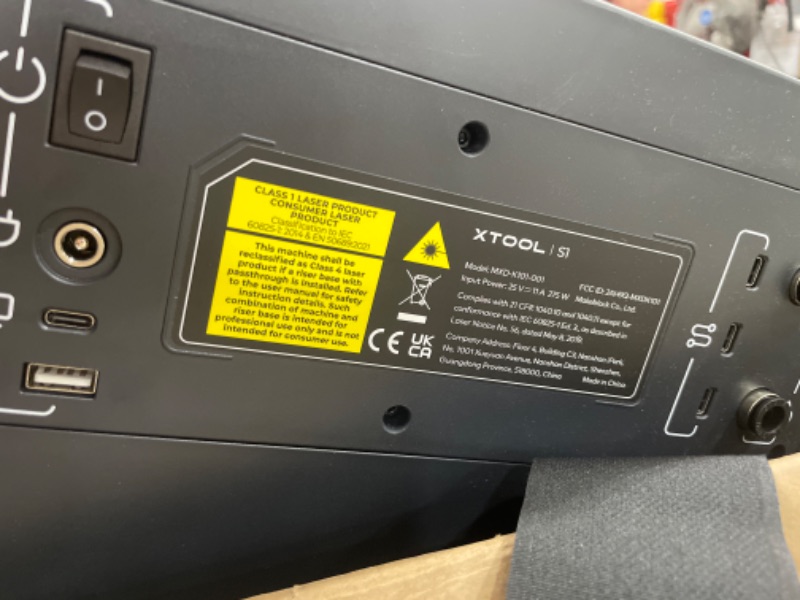 Photo 1 of xTool S1 40W Laser Cutter and Laser Engraver for Tumblers, 23.93" x 15.16" Bed Size, 600mm/s Speed, Laser Engraving Machine, Laser Engraver for Wood and Metal, Acrylic, Big Project - Rotary Bundle