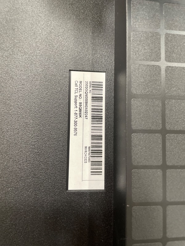 Photo 1 of ***DAMAGED***TCL 55 Inch Class QM6K Series | Mini LED QLED 4K HDR | 55QM6K, 2025 Model | 120HZ-144HZ High Brightness Smart Google TV Dolby Atmos Onkyo Audio | Voice Remote Alexa Gaming Streaming Television 