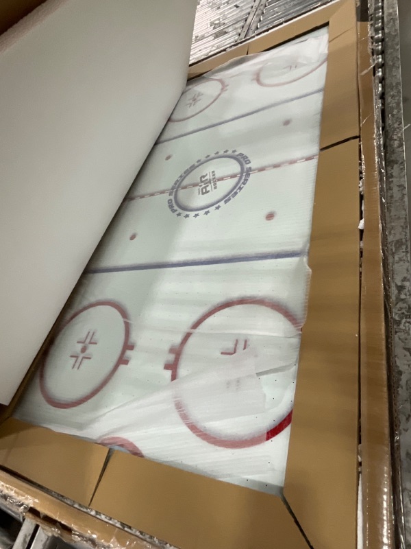 Photo 1 of GoSports 54 Inch Air Hockey Arcade Table for Kids & Adults - Includes 2 Pushers, 3 Pucks, AC Motor, and LED Scoreboard