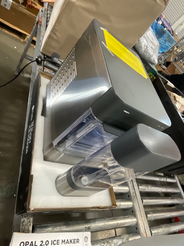 Photo 1 of * FOR PARTS * GE Profile Opal 2.0 with 0.75 Gallon Tank, Chewable Crunchable Countertop Nugget Ice Maker, Scoop included, 38 lbs in 24 hours, Pellet Ice Machine with WiFi & Smart Connected, Stainless Steel
