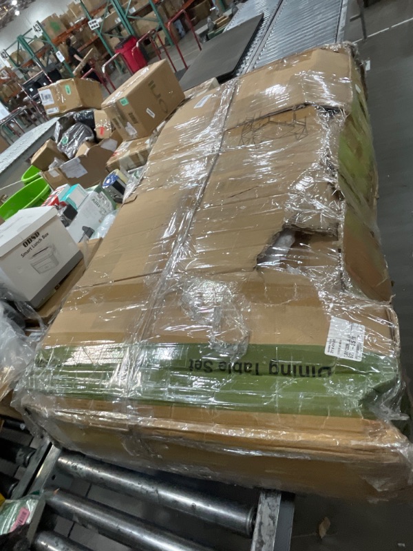 Photo 1 of VECELO 5-Piece Kitchen Dining Table Set, Wood Tabletop & Heavy-Duty Metel Frame, Rectangle Dinette with 4 Chairs for Small Space, Breakfast Nook, Natural and White