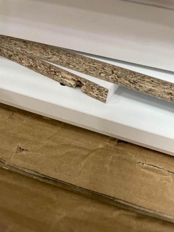 Photo 1 of ***DAMAGED***Furinno Cubicle Book Shelf, 16-Cube Bookshelf, Extra Thick Frame Reversible Bookcase with Open Back, 14.6" x 58" x 58", for Living Room, Bedroom, Home Office, White