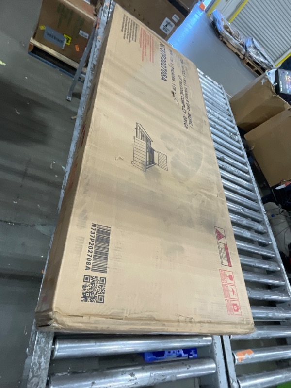 Photo 1 of ***INCOMPLETE***Merax Full Size Bed with Trundle, Velvet Upholstered Platform Bed Frame, No Box Spring Needed, Wood Slat Support, Modern Luxury Bedroom Furniture for Small Space, Beige