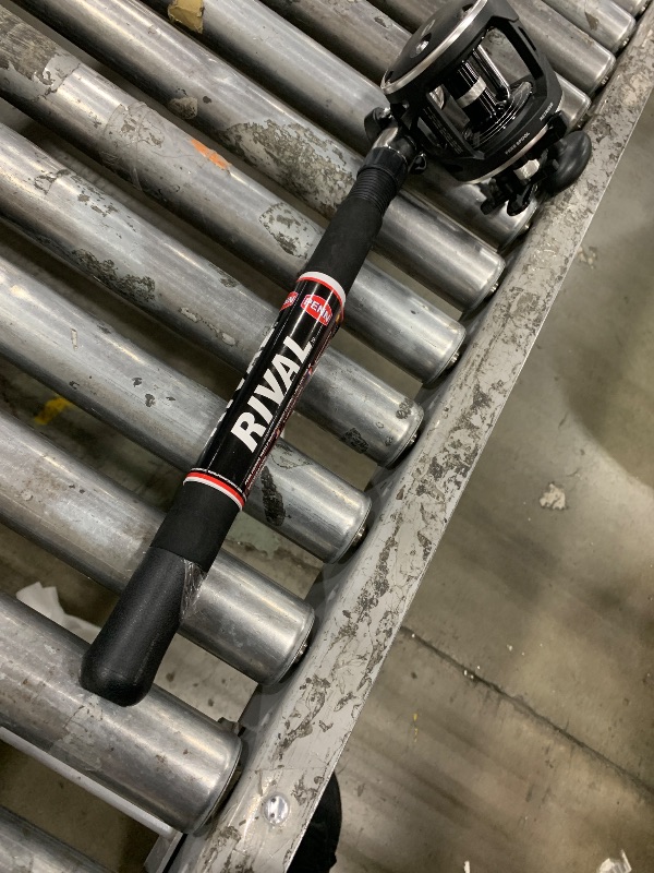 Photo 1 of ***(SEE NOTES BEFORE BIDDING)***PENN 6’6” Rival Level Wind Fishing Rod and Reel Conventional Combo, 6’6”, 1 Tubular Fiberglass Fishing Rod with 2 Reel, Durable, Break Resistant and Lightweight