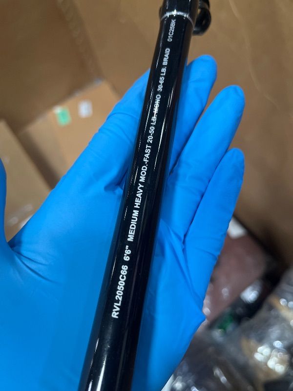 Photo 5 of ***(SEE NOTES BEFORE BIDDING)***PENN 6’6” Rival Level Wind Fishing Rod and Reel Conventional Combo, 6’6”, 1 Tubular Fiberglass Fishing Rod with 2 Reel, Durable, Break Resistant and Lightweight