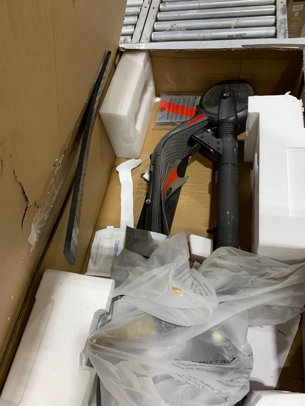 Photo 1 of ***MISSING PARTS***
NO CHARGER***
Segway Ninebot F3 Electric Scooter, 20 MPH w/ 44-Mile Range, 10" Tubeless Tires, Front Hydraulic & Rear Elastomer Suspension, UL2271/2272 Certified