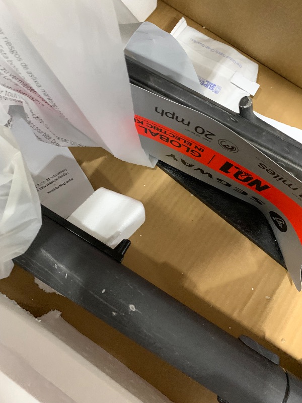 Photo 1 of ***MISSING PARTS***
NO CHARGER***
Segway Ninebot F3 Electric Scooter, 20 MPH w/ 44-Mile Range, 10" Tubeless Tires, Front Hydraulic & Rear Elastomer Suspension, UL2271/2272 Certified