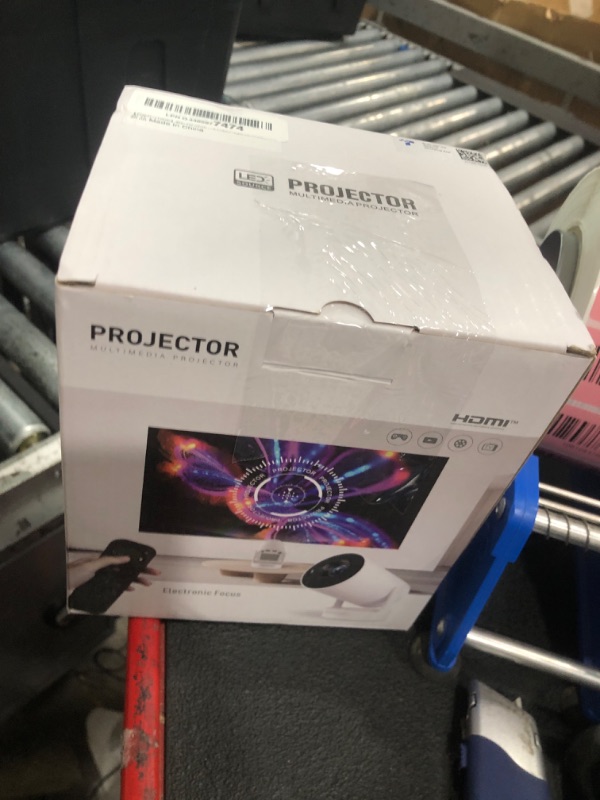 Photo 1 of [Electric Focus]Mini Portable Projector with 4K Support, Bluetooth 5.4 WIFI6, 5watt Sound Base Speaker, 260 ANSI, Android 11, 210° Rotation , Auto Keystone Correction Video Projector HY300 PLUS