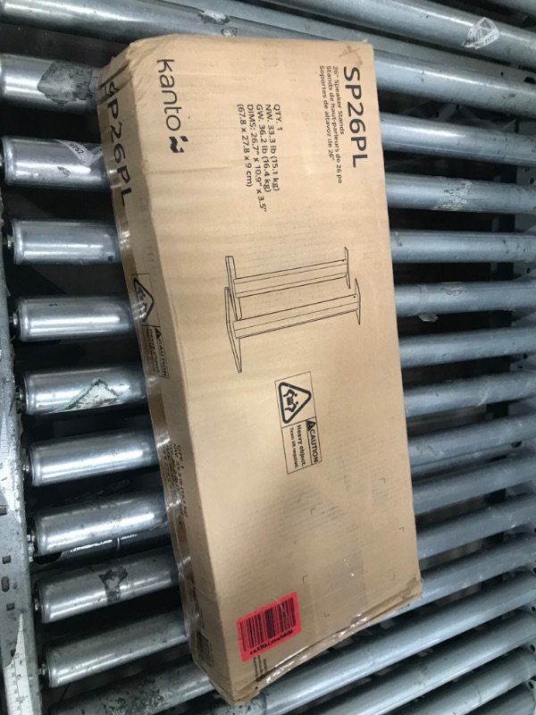 View 2 of ***************MISSING PIECES*************
Kanto SP26PL Black Metal Speaker Stand (26 inches) - Universal Fit, Hidden Cables, Rotating Top Plate, Carpet & Hardwood Feet, ¼’-20 Mounting, Pair