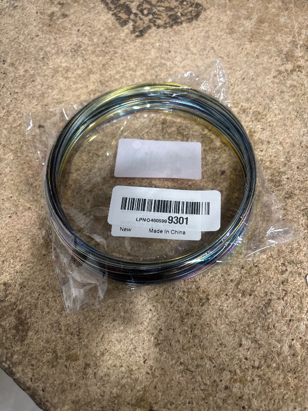 Photo 1 of 2 Pcs Flow Ring Spinner Ring Arm Toy - 5.1" Color - Changing Fidget Flow Toy with a Pleasant Smooth Surface, Compact & Portable Design - Entertaining Geometric Magic Bracelet with Soothing Effect