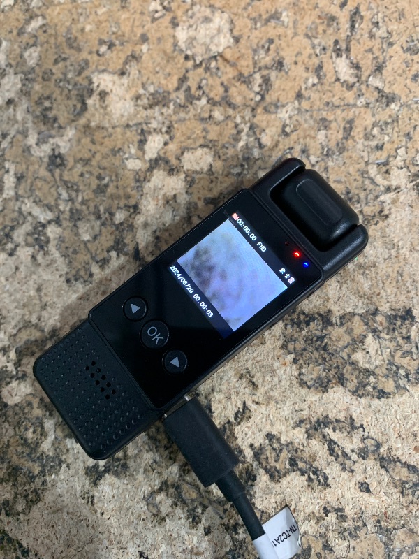 Photo 1 of 1.3in Screen Body Camera, Sport Worn Camcorder, 1200mAh Portable Cam, 1080P Mini Wearable Camera with Fill Light, 180° Rotatable Lens for Outdoor Police Law Enforcement up to128GB (Card Not Included)