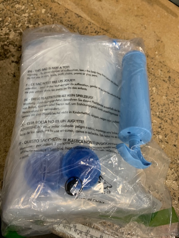 Photo 1 of 10 Pack Vacuum Storage Bags with Pump, 5 Jumbo and 5 Large Space Saver Vacuum Storage Bags, Vacuum Seal Bags for Clothing, Comfoters, Pillows, Blanket, Bedding