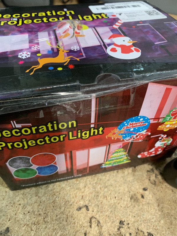 Photo 1 of ***FOR PARTS/ MISSING PIECES*** 4-Large Pattern Halloween Christmas Projector Lights Outdoor, 29 Effects Holiday Projector Light Outdoor 2 in 1 with Remote, Christmas Decorations Lighting for Outside Home Party House Decor
