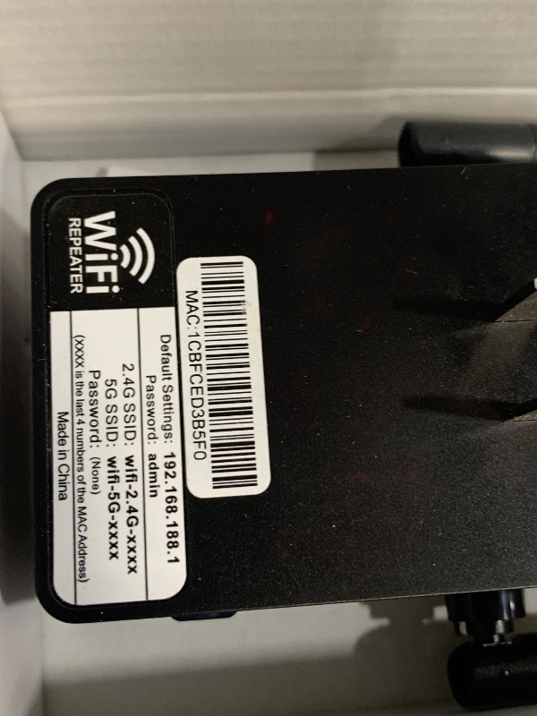 Photo 1 of 12880 Sq.Ft Range WiFi Extender Signal Booster Dual Band 5GHz/2.4GHz, 105-Device Compatibility, Simple Installation, WiFi Extender