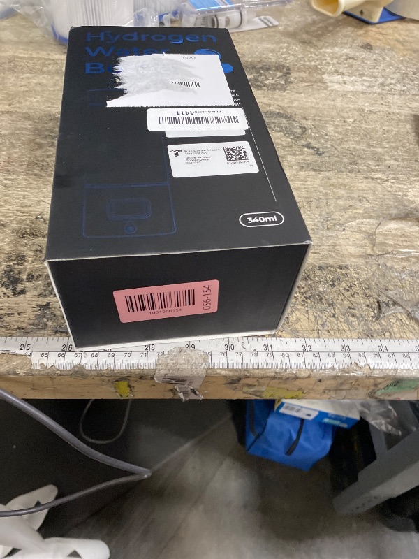 Photo 1 of **FOR PARTS ONLY/ NON-FUNCTIONAL*** Hydrogen Water Bottle - Portable, Rechargeable, LED Timer, Aluminum and Glass, 5000 PPB Hydrogen in 10 Minutes, 340ml Capacity, for Travel, Sports, Home, Office(Grey)