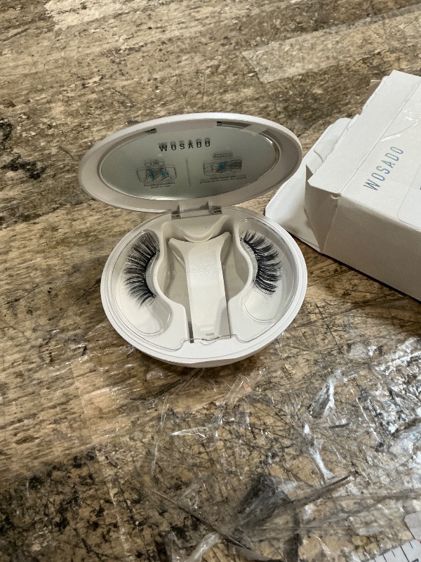 Photo 1 of *6/9/2028* WOSADO Soft Magnetic Eyelashes Kit with Applicator, [Tulip] 22mm Reusable Glue-free Wispy Magnetic Lashes, Cruelty-free False Lashes, Waterproof, Lightweight, Suit for Heavy Makeup