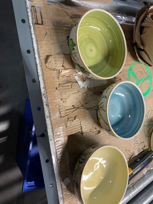 Photo 1 of ***(MISSING 1 BOWL/ NOT A COMPLETE SET)***Corona 4 dinnerware Bowls Set | Siena 21oz | service for 4 | Ceramic | Garden decor | Set 4 Bowls | Cerámica